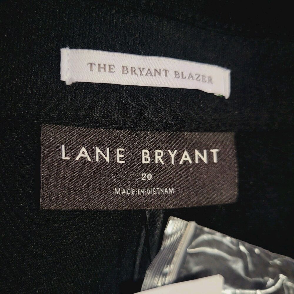 Lane Bryant The Bryant Blazer in Black Ponte Knit NEW Military Buttons Size 20 - Picture 6 of 13